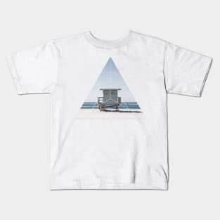 Beach Life Ocean Geometric Photography Kids T-Shirt